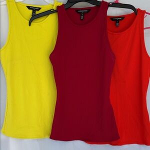 Vince Camuto Women's Tank Tops - Bold Red, Sunny Yellow, Vibrant Orange